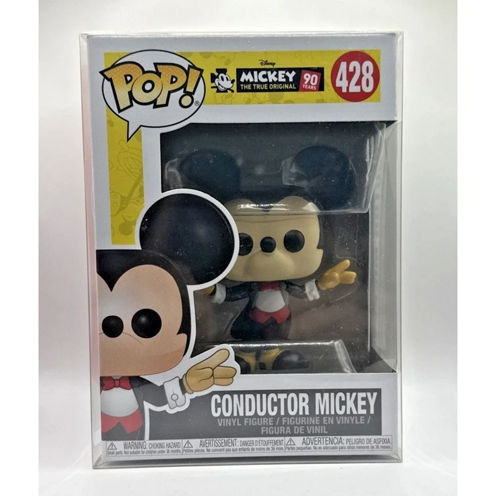 Conductor Mickey Disney 90 Years The True Original Funko Pop #428 in Protector